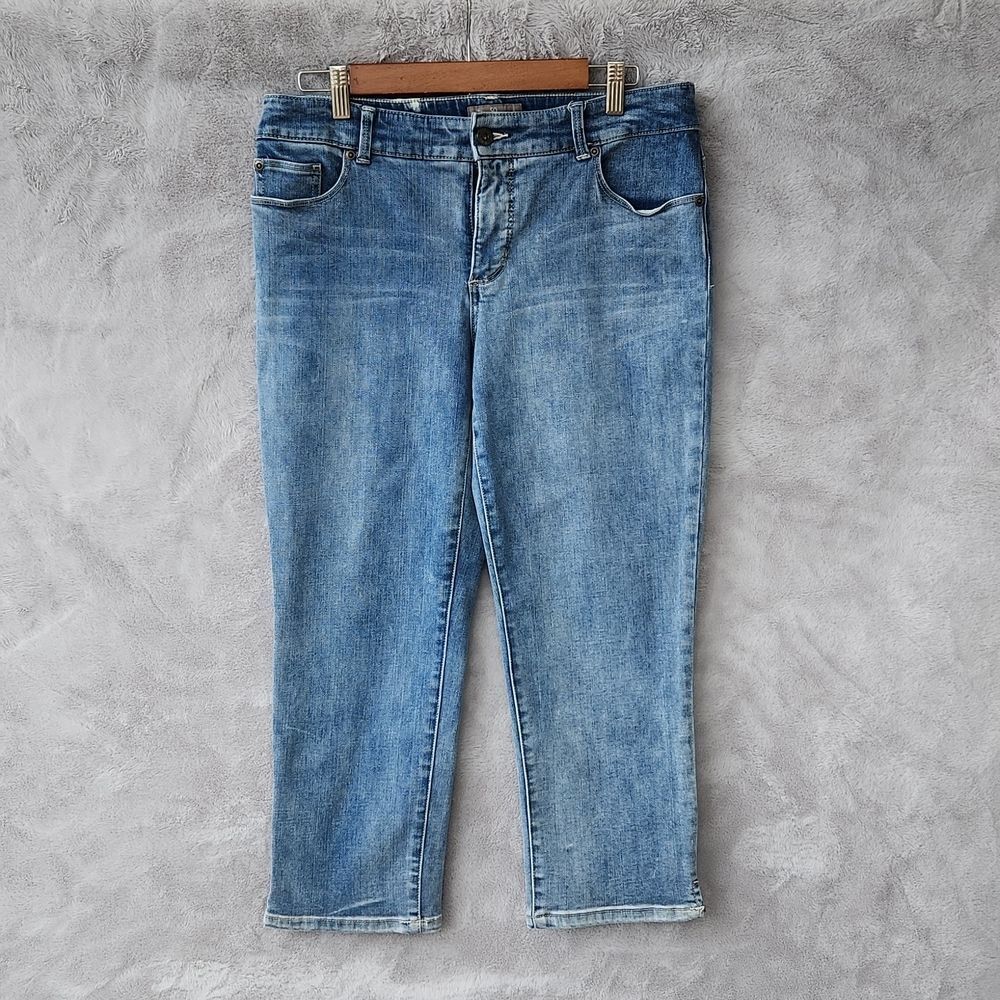 CHICOS Womens plus size denim capris
